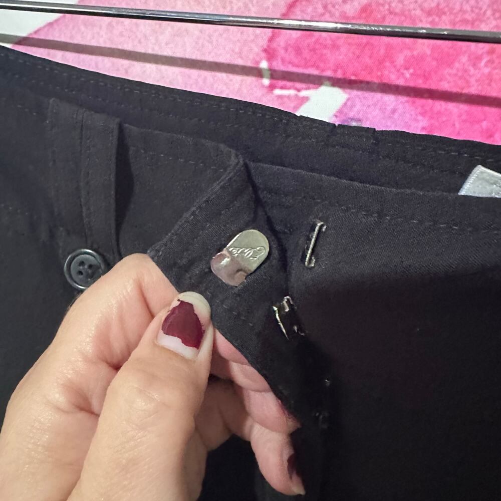 WORTHINGTON Stretch Women's Size 12 Straight Leg Dress Pants Stretch Black - Picture 6 of 6